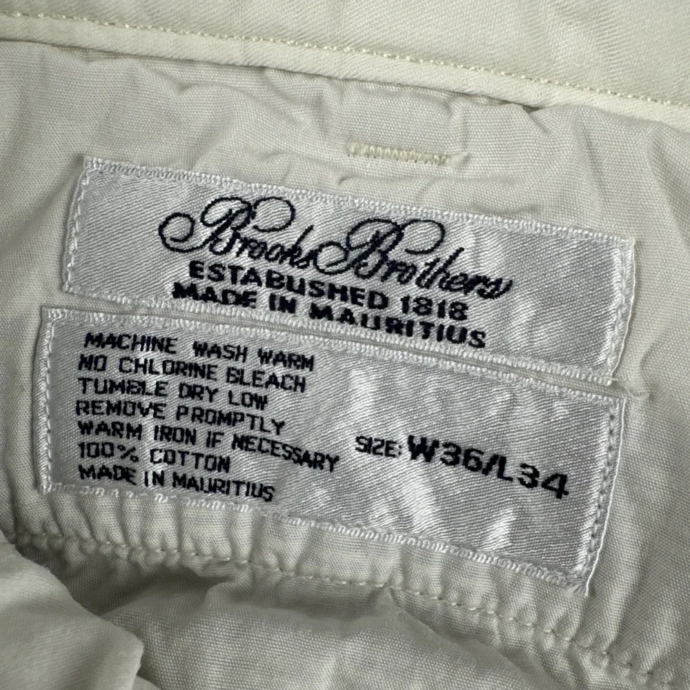 Brooks Brothers Mens Seersucker Blue White Pants 34*31 Cuffed Pleated coastal